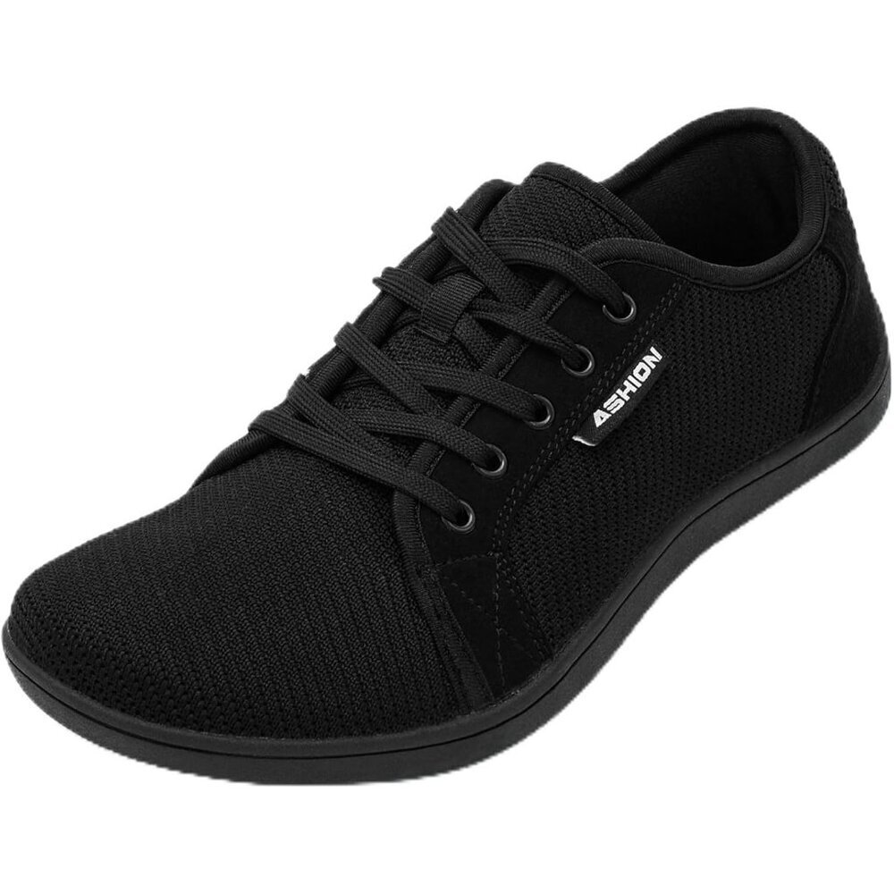🆕Men Black Wide Minimalist Barefoot Shoes Zero Drop Sole Road Running Sneakers
